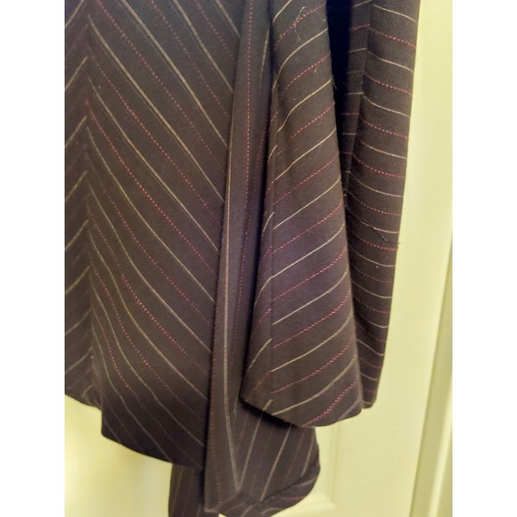 Black Asymmetrical Pin Stripe Skirt by Lane Bryant Size 26 - Picture 3 of 7